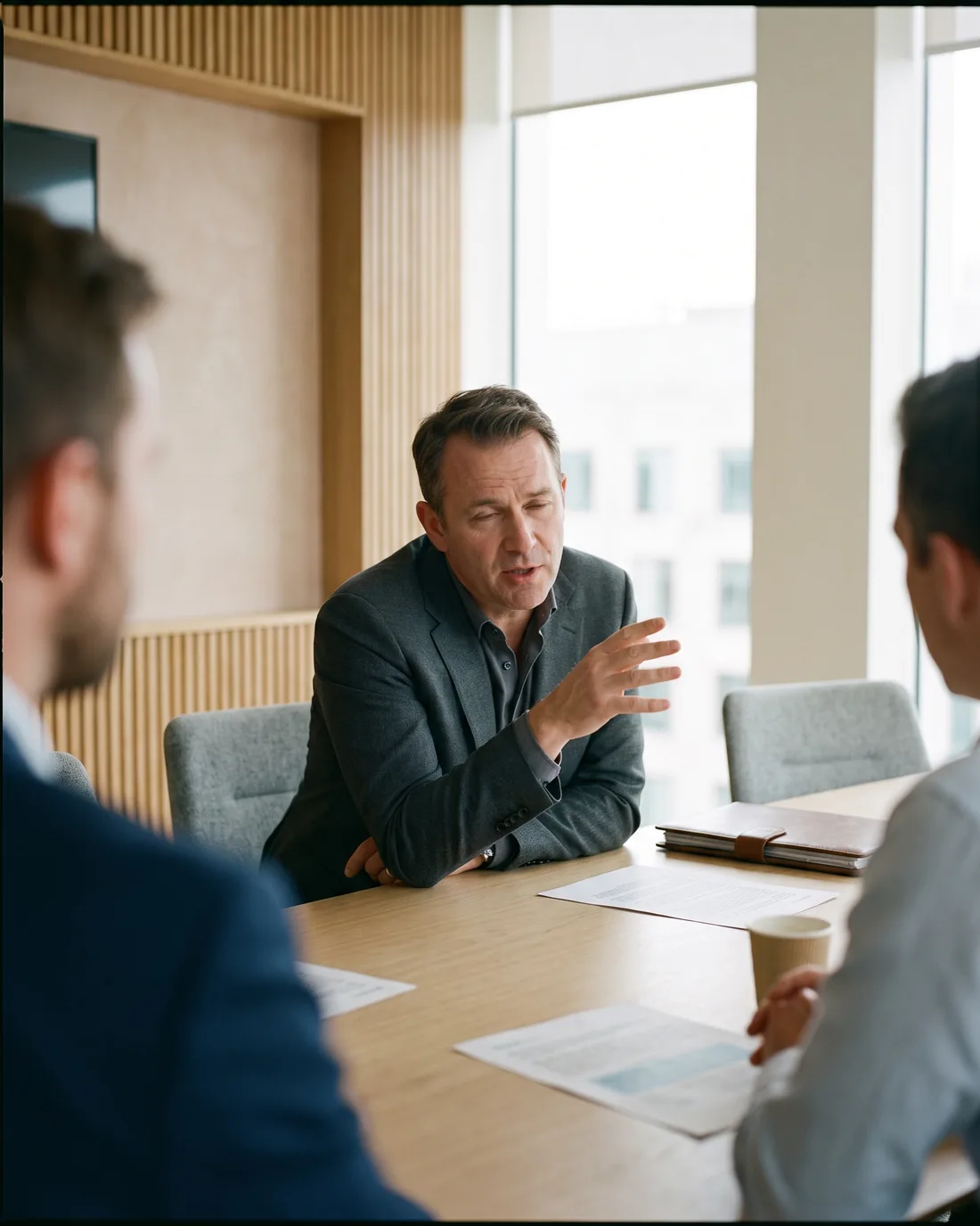A fractional CRO at work in a Liverpool business setting